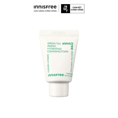 Sữa rửa mặt dưỡng ẩm da innisfree Green Tea Amino Cleansing Foam 15g
