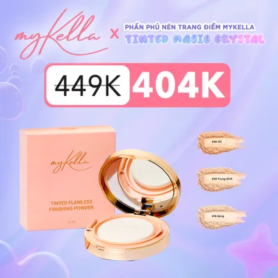 Mykella Tinted Magic Crystal Makeup Pressed Powder Long Lasting, Controls Oil & Reduces Oiliness for Facial Skin