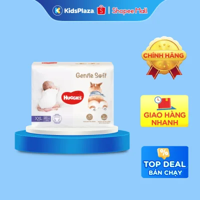 Bỉm - Tã quần Huggies Gentle Soft Corgi M54/ L40/ XL34/ XXL22 - Chính hãng