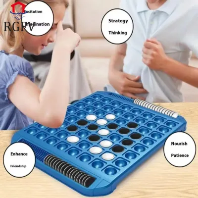 RGFV Flip Black White Chess Board, Trò chơi trên bàn Tương tác giữa cha mẹ và con cái Cờ vua lật ngược cho trẻ em, Bộ trò chơi Backgammon Touch Flip Portable Funny Reversi Strategy Board Game Party Game