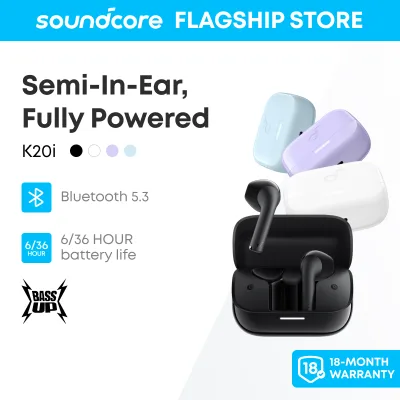 Tai nghe Bluetooth dạng bán trong tai soundcore K20i, Bluetooth 5.3, pin 36H, chống nước IPX5 A3994