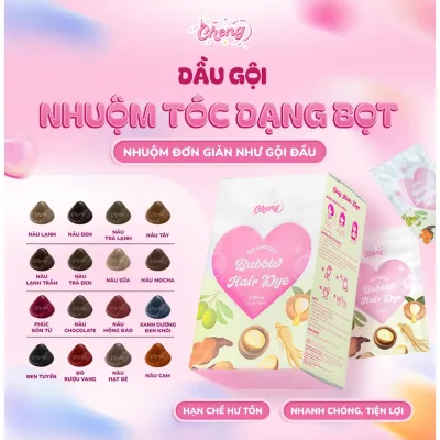 Dầu gội nhuộm tóc tạo bọt, Thuốc nhuộm tóc dạng bọt chiết xuất thiên nhiên | Chenglovehair, Chenglovehairs