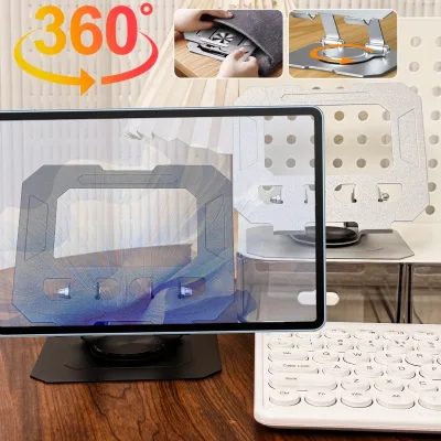 Tối giản chất lượng cao 360° Giá đỡ máy tính bảng có thể xoay được - Giá đỡ máy tính bảng máy tính xách tay bền bỉ - Giá đỡ máy tính bảng máy tính xách tay chắc chắn