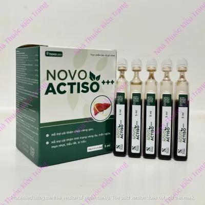 Ống uống bổ gan NovoActiso - Hỗ trợ cải thiện chức năng gan, phù hợp cho người có chức năng gan kém
