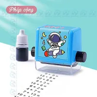 Con Lăn Tạo Phép Tính Cộng Trừ Tự Động Cho Học Sinh Tiện Lợi, Máy In Phép Tính Cầm Tay Cho Bé (Tặng Kèm Lọ Mực)