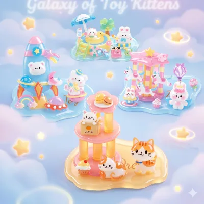 3D Kawaii Pha Lê Xếp Chồng Dán DIY Trẻ Em Đồ Chơi Giáo Dục Để Bàn Trang Trí Quà Tặng