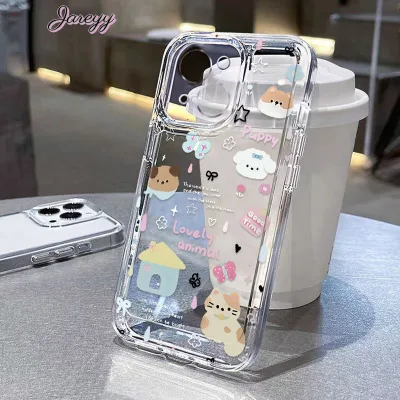 Ốp lưng iPhone trong suốt động vật nhỏ dễ thương chống sốc - Cho iPhone 7Plus/8Plus/11/12/13/14/15 Pro Max/X/XR/XS Max
