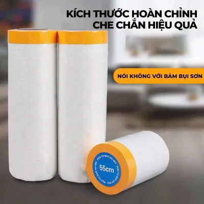 Nilon che bụi, băng keo nilong che sơn, màng nilong che nội thất loại, nilong siêu dai, khó rách Màng bọc kí túc xá