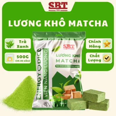 Sbt Mini Dry Food with Matcha Flavor 500g Pack Provides Quick Energy