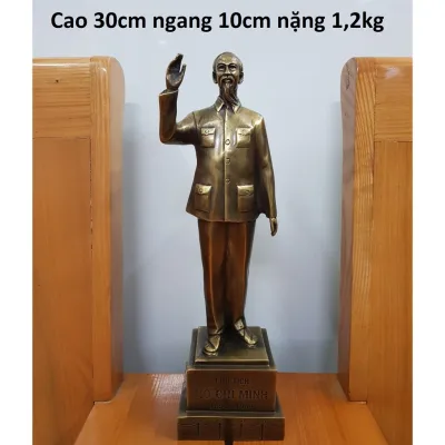 Tượng bác Hồ, Hồ chủ tịch chất liệu bằng đồng vàng MS95