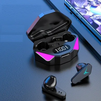 Tai Nghe Gaming X15 Bluetooth 5.1 Không Dây Giảm Tiếng Ồn Cảm Ứng Điều Khiển Vân Tay Âm Thanh HIFI Cho Android,iOS
