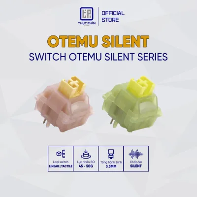 Switch OTEMU Silent Peach Lime Jing 5 pin Linear Tactile Công tắc bàn phím cơ Thụt Phím Store