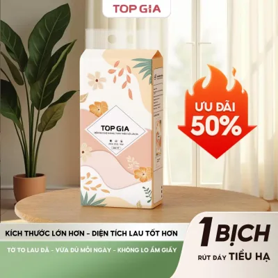 Khăn giấy cao cấp treo tường TopGia Tiểu hạ 1 bịch, Giấy vệ sinh 4 lớp dày dặn an toàn,mềm mịn
