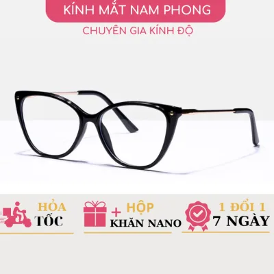 Gọng Kính Mắt Mèo Nữ Càng Kim Loại Có Lò Xo Cao Cấp 87008