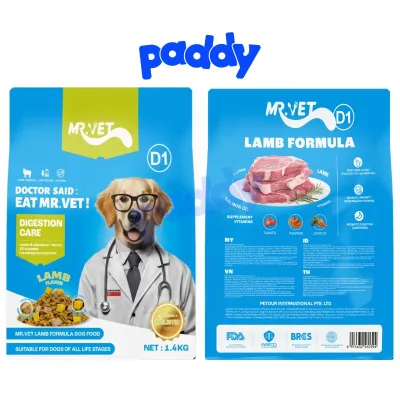 Hạt Cho Chó Mr Vet D1 Chăm Sóc Hệ Tiêu Hoá 1.4kg