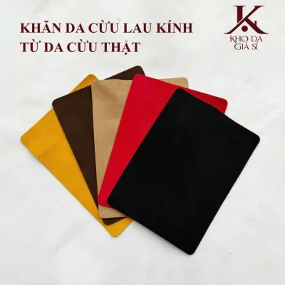 Khăn da cừu thật lau màn hình điện thoại,mắt kính,đồng hồ (da cừu thật 100%)