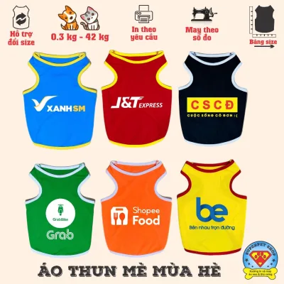 Áo mùa hè chó mèo - COSPLAY SHIP.PER - KHÔNG TAY ĐỦ MÀU - Superpet Shop