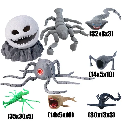 Đồ chơi in 3D Nhân vật hành động Quái vật biển Ningen Bloop El Gran Maja Sea Eater Ghost Leviathan Model Quà tặng cho trẻ em Đồ chơi sưu tập hình di động