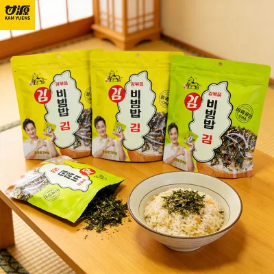 Ganyuan 250g-750g Bibimbap Rong biển Mè Rong biển Nghiền nát Thực phẩm bổ sung cho trẻ em Thực phẩm tốt cho sức khỏe