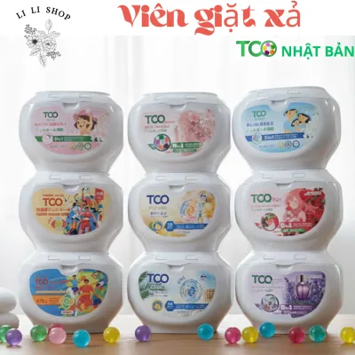 Tco Japanese Laundry Detergent Tablets 6 in 1 - Convenient and Safe Cleaning for Sensitive Skin, Smart Family Care Solution. Deeply Clean, Long-Lasting Fragrance, 99% Antibacterial, Helps Make Clothes Soft, with International Standard Fragrance. 8 Times M