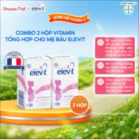 Bộ 2 Thực phẩm bảo vệ sức khỏe Elevit bổ sung Acid Folic, Sắt, Canxi, Các Vitamin và Các khoáng chất (30 Viên/Hộp)