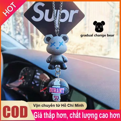Trang trí nội thất ô tô Nước hoa Flakes Gradient Bóng rổ Cub Trang trí xe hơi Phim hoạt hình sáng tạo bên trong xe treo