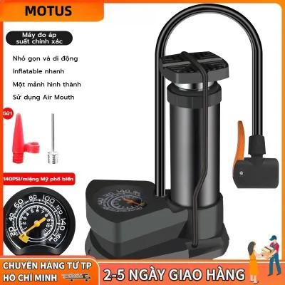 Bơm xe máy xe đạp nhỏ gọn đầu van đa năng , có đồng hồ đo áp suất chuyên dụng cho ô tô xe máy xe đạp