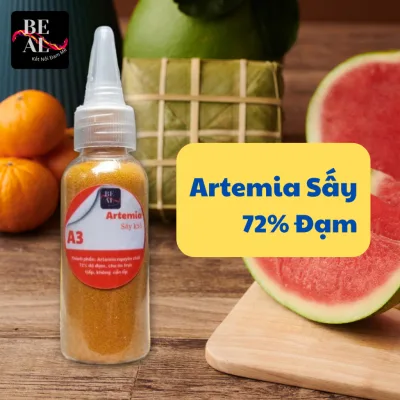 Artemia sấy khô cho cá bột cá mới đẻ cá thuỷ sinh và các loại cá nhỏ không cần ấp chai cho ăn tiện