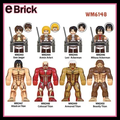 Attack on Titan Đại chiến Titan Khổng lồ Mô hình Levi Mikasa Shingeki no Kyojin Eren Yeager WM6148