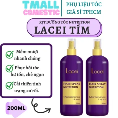 [Bán Chạy] NƯỚC XỊT DƯỠNG TÓC LACEI NUTRITION TÍM 200ML
