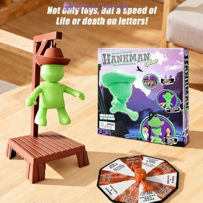 ZHUXAOWAN Hangman Board Games, Tương tác với Búp bê Hangman Trò chơi từ bí ẩn, Trò chơi thông thường Giáng sinh Nhiều người chơi Phát triển trí thông minh Bàn trò chơi treo Thanh thiếu niên Người lớn