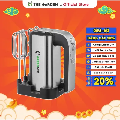 Máy Đánh Trứng, Máy Trộn Cầm Tay GREENMIX GM-60 5 Tốc Độ Công Suất 600W