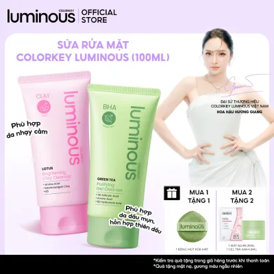 Sữa Rửa Mặt |COLORKEY LUMINOUS| Kiềm Dầu, Làm Sạch Sâu Không Khô Da| Cho Da Dầu Mụn, Nhạy Cảm |100g
