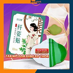 Hộp 5 Miếng Dán Bụng Mỡ Ngải Cứu Giảm Bụng Eo Detox Thải Độc Cơ Thể Hiệu Quả Tiện Lợi