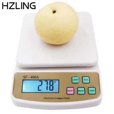 Cân điện tử kỹ thuật số HZLING, Cân nhà bếp 10kgx1g chính xác, Màn hình LCD cân chính xác Đèn nền LED Cân trọng lượng trái cây Sử dụng nhà bếp
