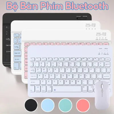 10 Inch Bàn Phím Bluetooth,Kèm Theo Chuột,Thiết Kế Mỏng Nhẹ,Áp Dụng Cho điện Thoại Di động/máy Tính Bảng/máy Tính
