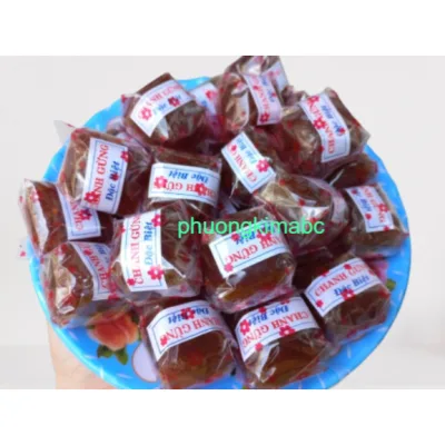 Mứt Chanh gừng viên 250G - Mứt Tết đồ ăn vặt Tết, Bánh kẹo Tết