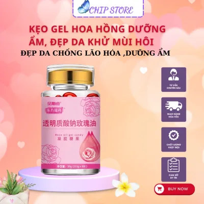 Viên uống hoa hồng thơm cơ thể, dưỡng trắng, sạch nám , loại bỏ mụn, hắc sắc tố, rạn da 100 viên