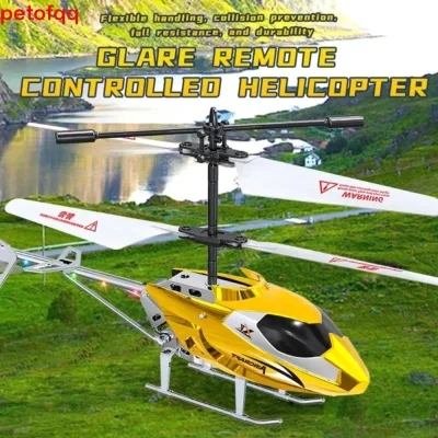 LUZMAR Hợp loại Máy bay trực thăng RC 3,5ch 2,5ch Đỏ/xanh dương/Vàng /Bạc Đồ chơi máy bay trực thăng bay Sở thích Sạc USB Máy bay điều khiển từ xa Quà tặng ngày của trẻ em