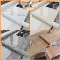 Giấy Dán Bếp Vân Đá, Decal Dán Tường Giả Vân Gỗ Cao Cấp Chống Thấm Nước, Chịu Nhiệt Cao