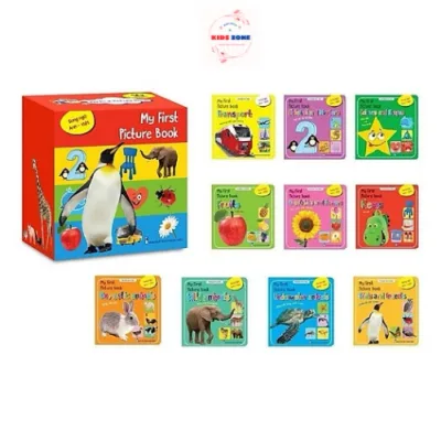 Sách Thư viện hình ảnh đầu tiên cho Bé - My First Picture Book Song Ngữ Việt Anh Bìa Cứng Bộ 10 Cuốn