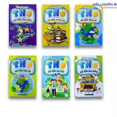 Sách - Thơ thiếu nhi dành cho bé tủ sách mầm non (Combo 6 cuốn) KN Book