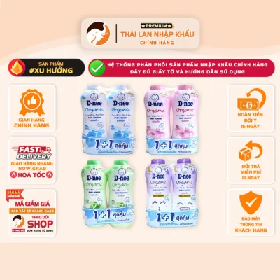 Phấn thơm Dnee Organic Baby Powder 380g– Làn da bé yêu xứng đáng được chăm sóc nhẹ nhàng!