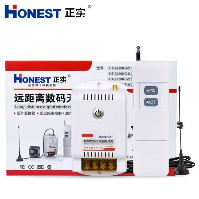 Bộ Công Tắc Điều Khiển Từ Xa 5km Công Suất Lớn Honest HT-9380KG -5 -380v , điều khiển tắt bật máy bơm nước đèn điện, công tắc điều khiển , cong tac hen gio