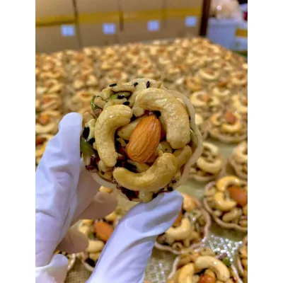 Bánh Ngũ Cốc Hoa mai 200G, Bánh Hoa Mai mix hạt dinh dưỡng - Bánh kẹo ăn vặt, bánh kẹo Tết