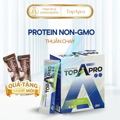 Protein Supplement Powder 100% Clean Plant-Based – Non-Gmo. Suitable for Vegetarians, Dieters, People with Dairy Allergies, and Those Who Exercise Regularly. Enhance Your Health with Topapro 14 Packs/Box