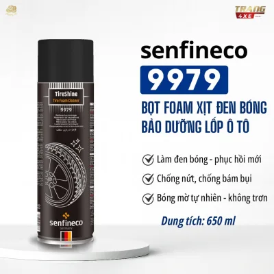 Senfineco 9979 Xịt làm đen & bảo vệ lốp xe (650ML) – Dưỡng bóng tự nhiên, chống nứt & chống bám bụi hiệu quả