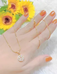 Dây chuyền nữ mạ vàng 18k mẫu 03.021021 túi vàng  - Tubicony - Dây chuyền nữ, dây chuyền đẹp - Phong cách thời trang thanh lịch