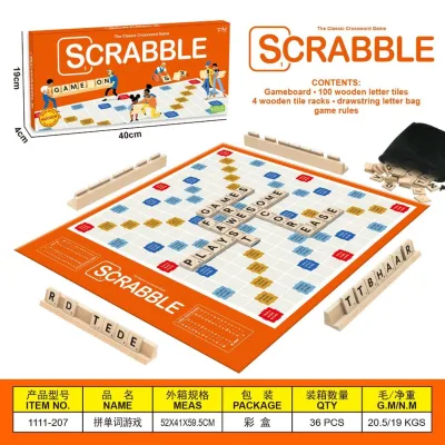 Bán Chạy SCRABBLE Checkerboard Chữ Phù Hợp Với Xếp Hình Tiệc Gia Đình Trò Chơi Cá Nhân Tương Tác Để Bàn Trò Chơi