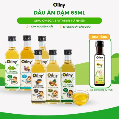 Dầu ăn dặm Oilny nguyên chất 100ml cho bé hỗ trợ hấp thu dinh dưỡng và phát triển trí não